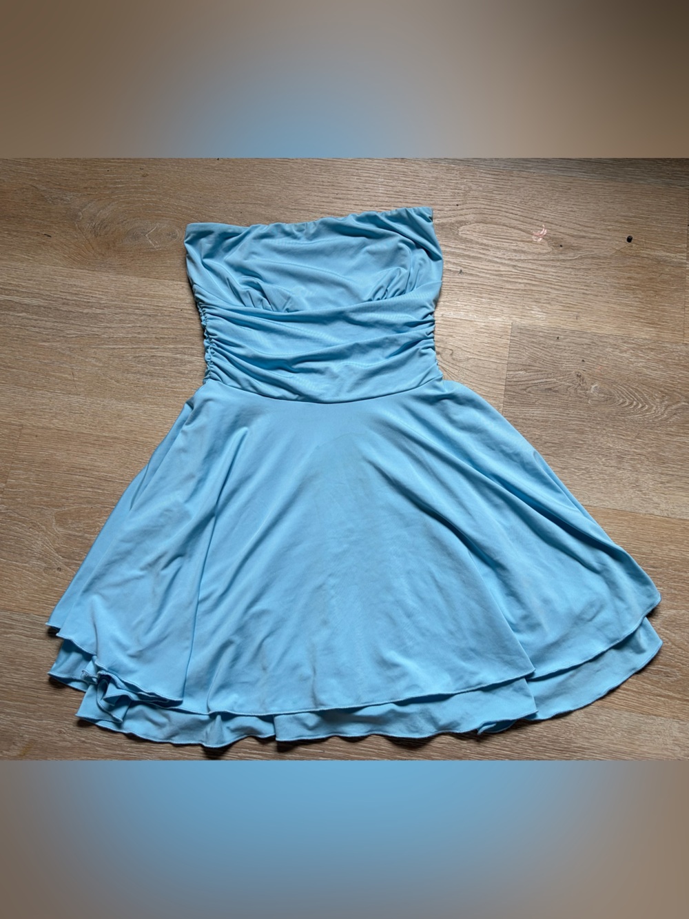 Light Blue Women's strapless dress princess Polly